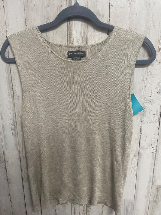 GOLD BANANA REPUBLIC RIBBED TANK, LADIES L