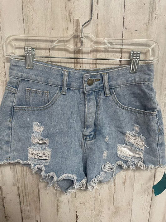 DENIM  DISTRESS SHORTS, LADIES S