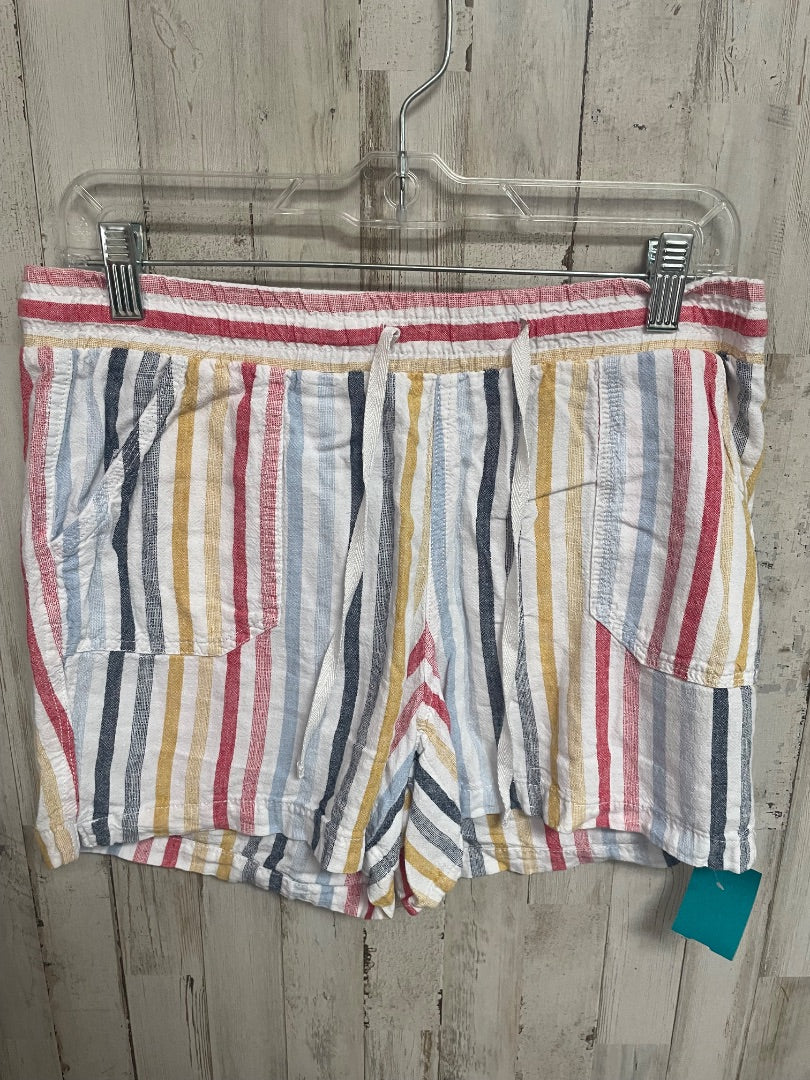 WHITE CATO STRIPE SHORTS, LADIES M