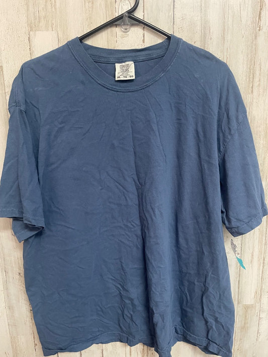 STEEL BLUE COMFORT COLORS COTTON TEE, LADIES XL