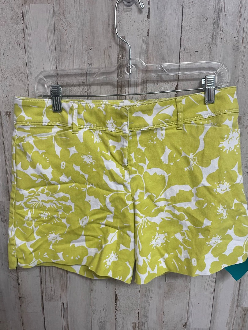 YELLOW THE LIMITED SZ8 PRINT SHORTS, LADIES M