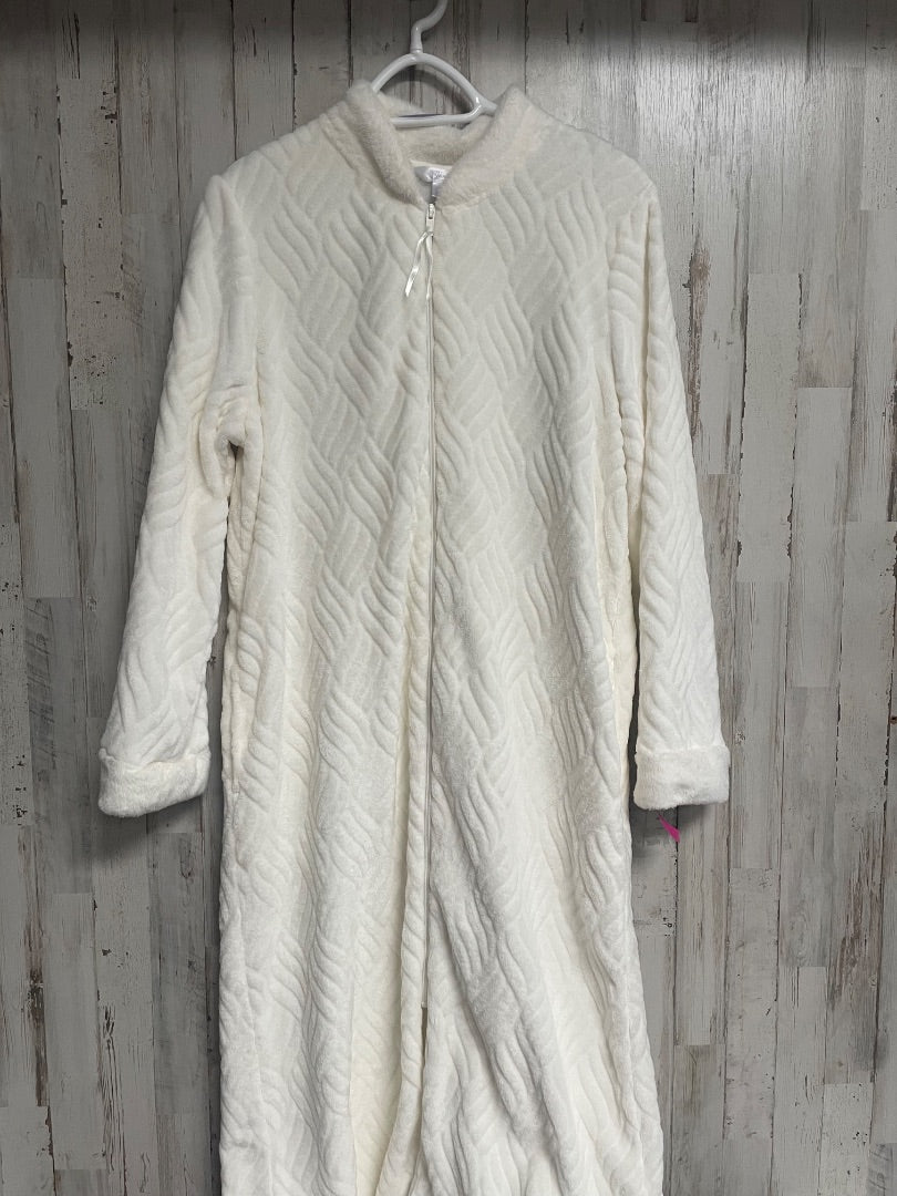 IVORY SECRET TREASURES SHERPA ZIP ROBE, LADIES L
