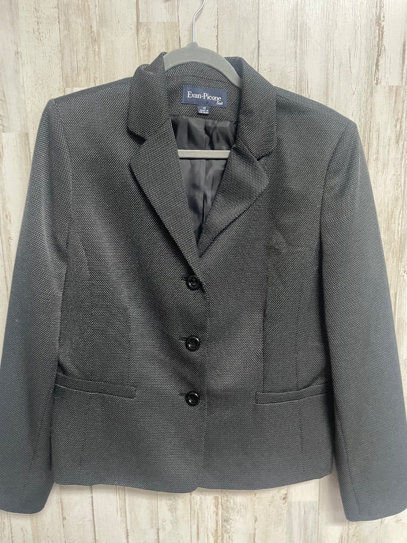 BLACK EVAN PICONE DOTTED BLAZER SZ 14, LADIES XL