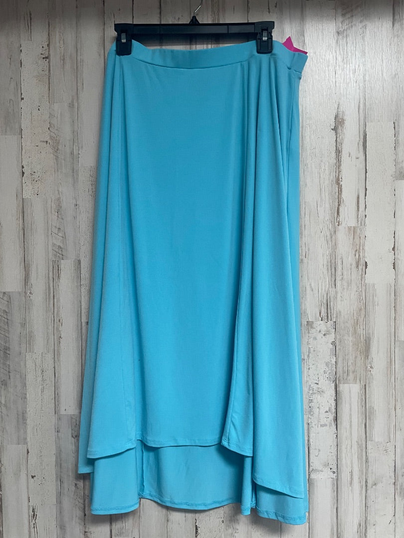 SKY BLUE COLLECTION SOFT MAXI SKIRT, LADIES 2X