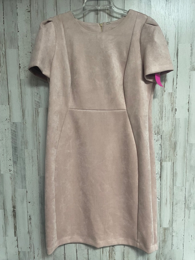 BLUSH PINK CALVIN KLEIN SUEDE DRESS SZ 16, LADIES XL