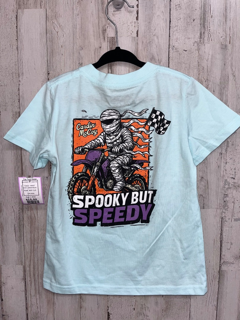 MINT CARDIN MCCOY NEW SPOOKY BUT SPEEDY TEE, BOY 2/3
