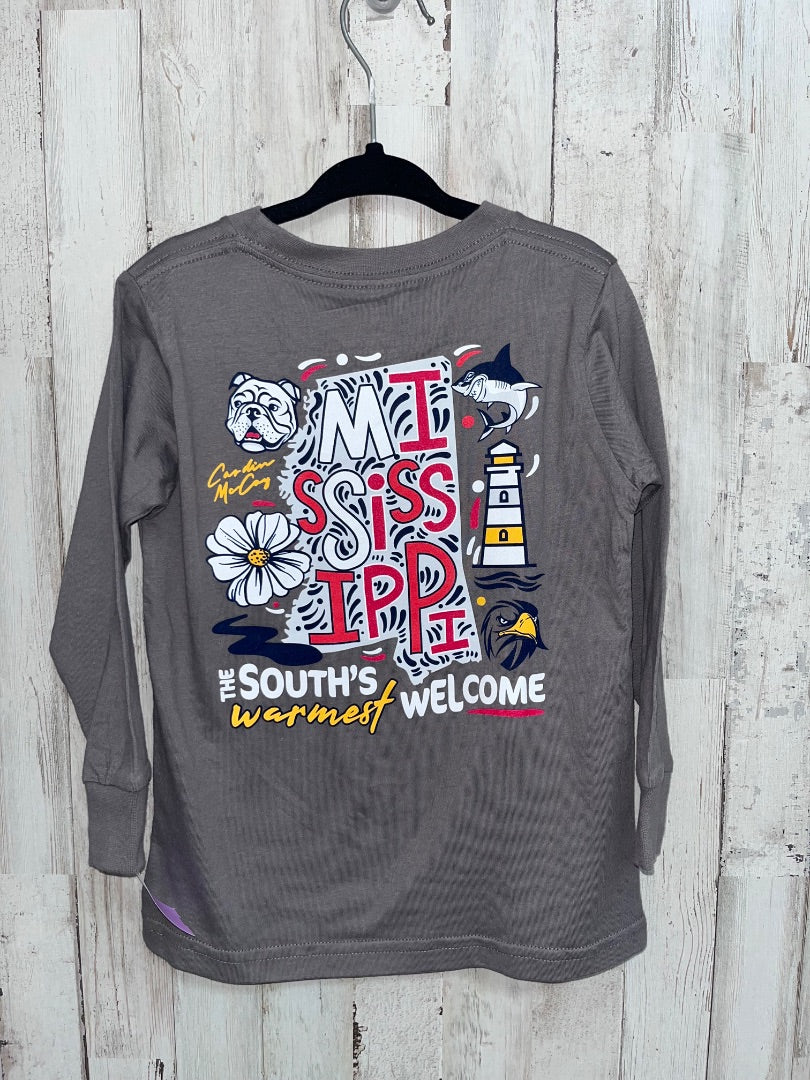 GREY CARDIN MCCOY NEW MISSISSIPPI TEE, BOY 2/3