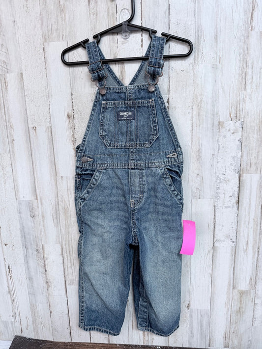 DENIM OSHKOSH OVERALLS, BOYS 24M