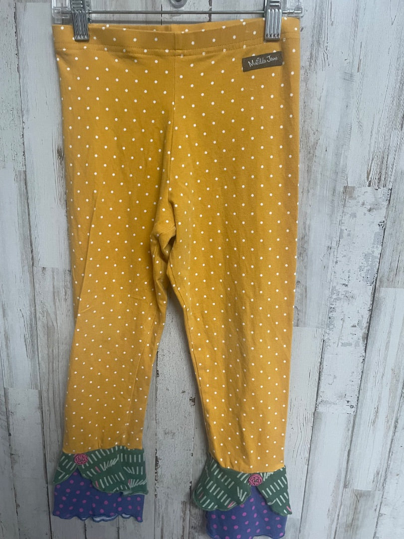 MUSTARD MATILDA JANE DOTTED RUFFLE LEGGINGS, GIRL 10