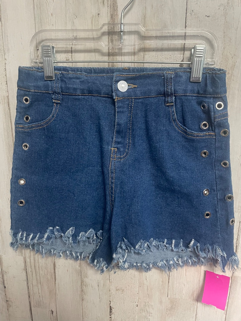 DENIM BOUTIQUE CUT OFF HOLEY JEAN SHORTS, GIRL 10/12