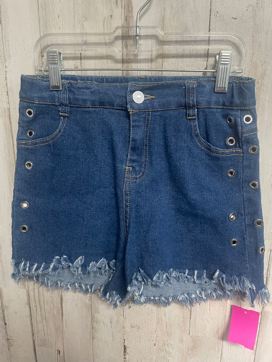 DENIM BOUTIQUE CUT OFF HOLEY JEAN SHORTS, GIRL 10/12