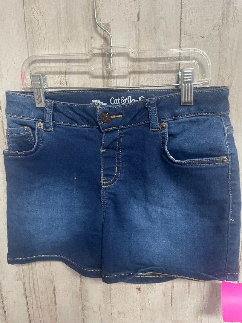 DARK DENIM CAT & JACK STRETCH JEAN SHORTS, GIRL 10/12
