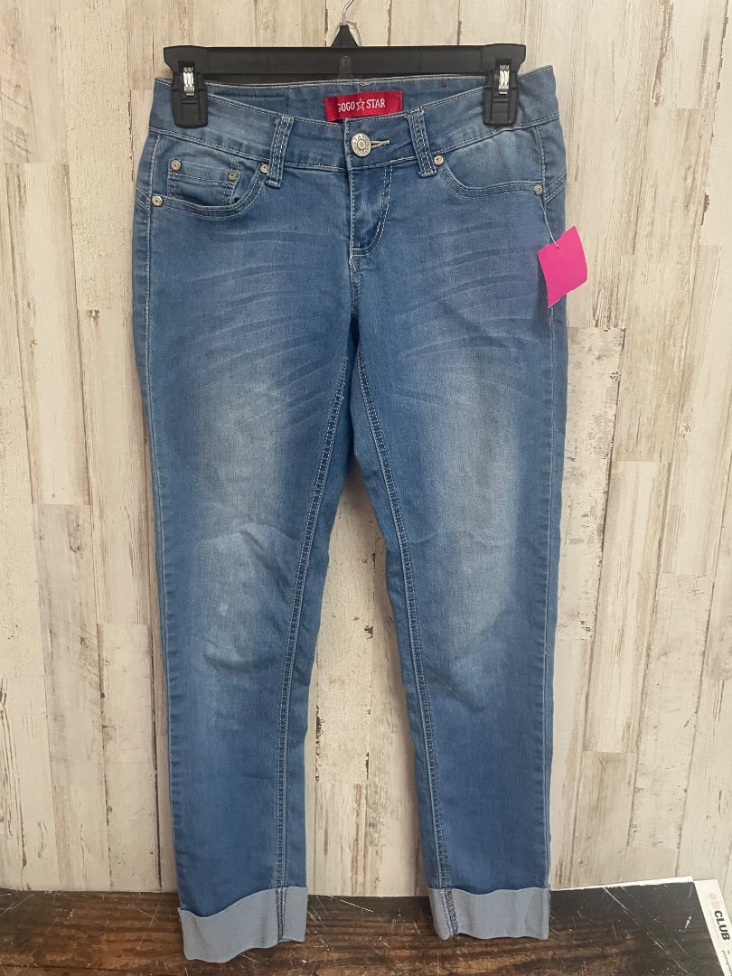 DENIM GOGO STAR SZ 1 CUFF SKINNIES, LADIES S