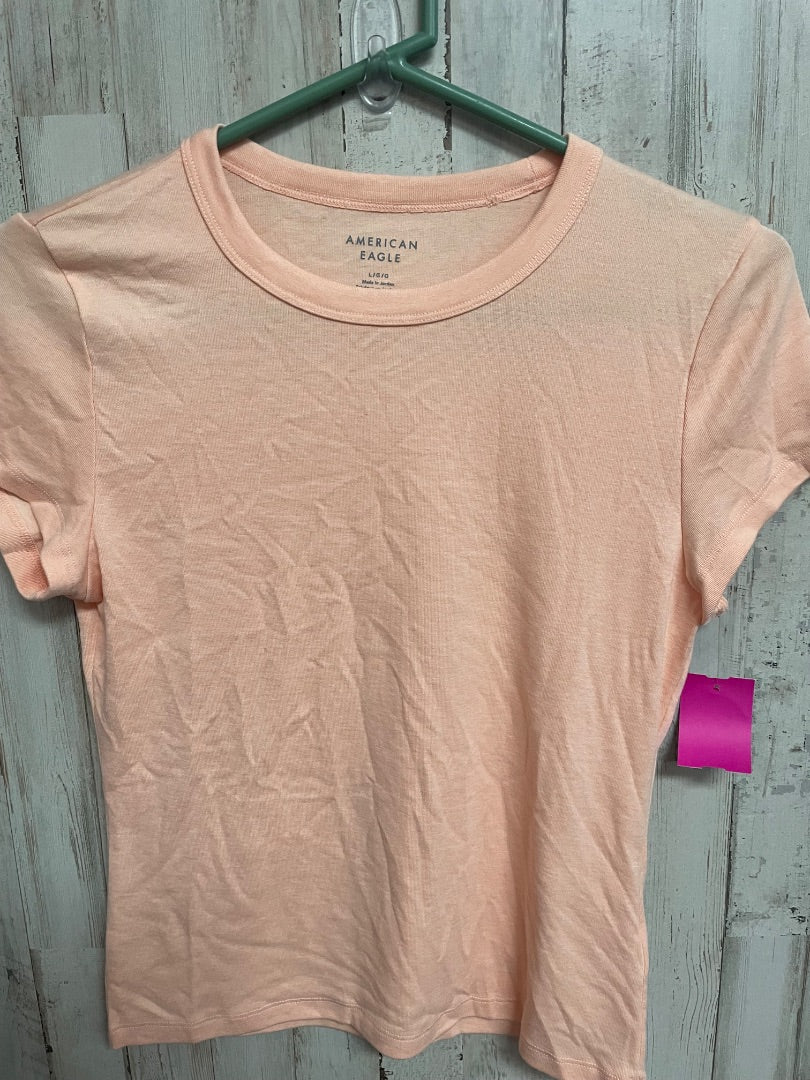 PEACH AMERICAN EAGLE COTTON TEE, LADIES L