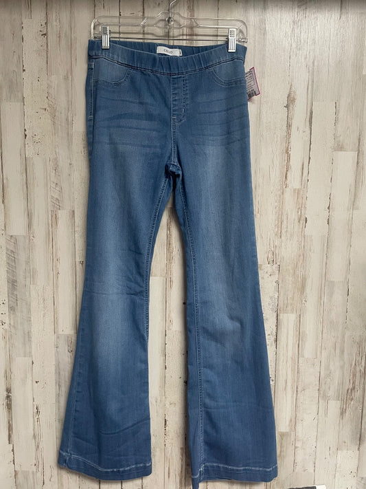LIGHT DENIM CELLLO PULL ON FLARES, LADIES M