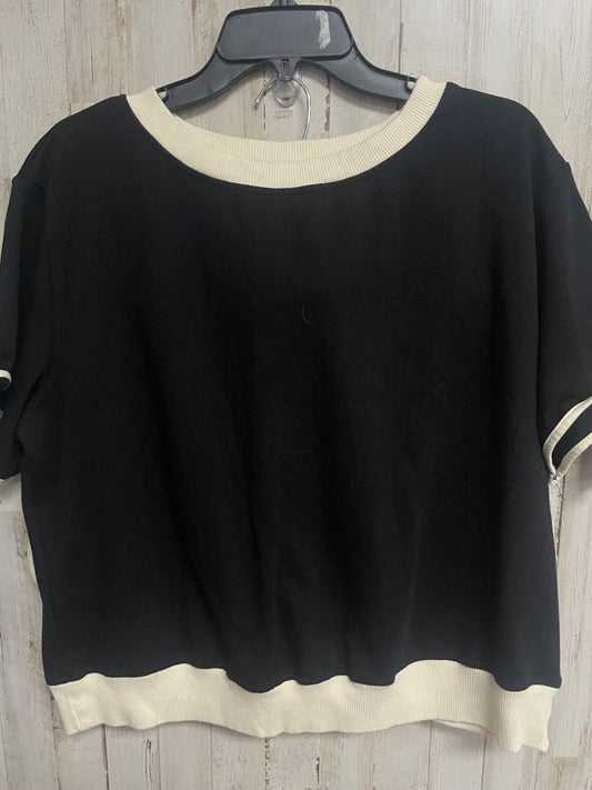BLACK/IVORY  COTTON 2PC SET, LADIES L