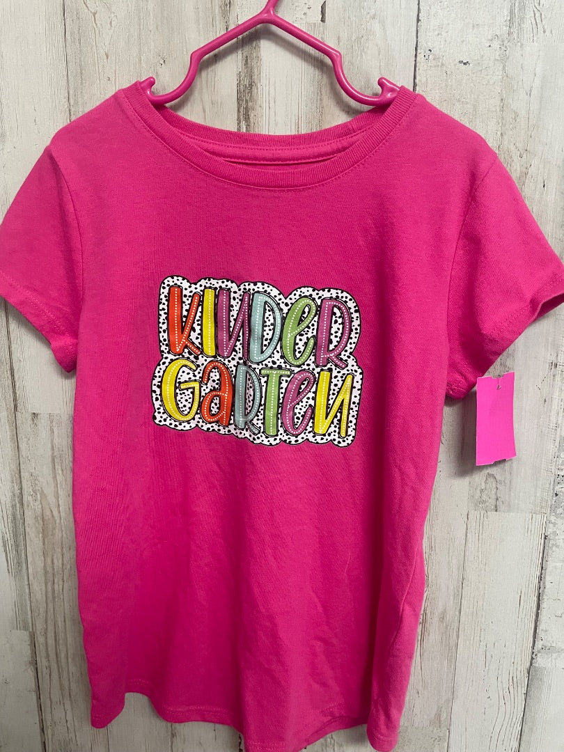 PINK WONDER NATION KINDERGARTEN TEE, GIRL 6X