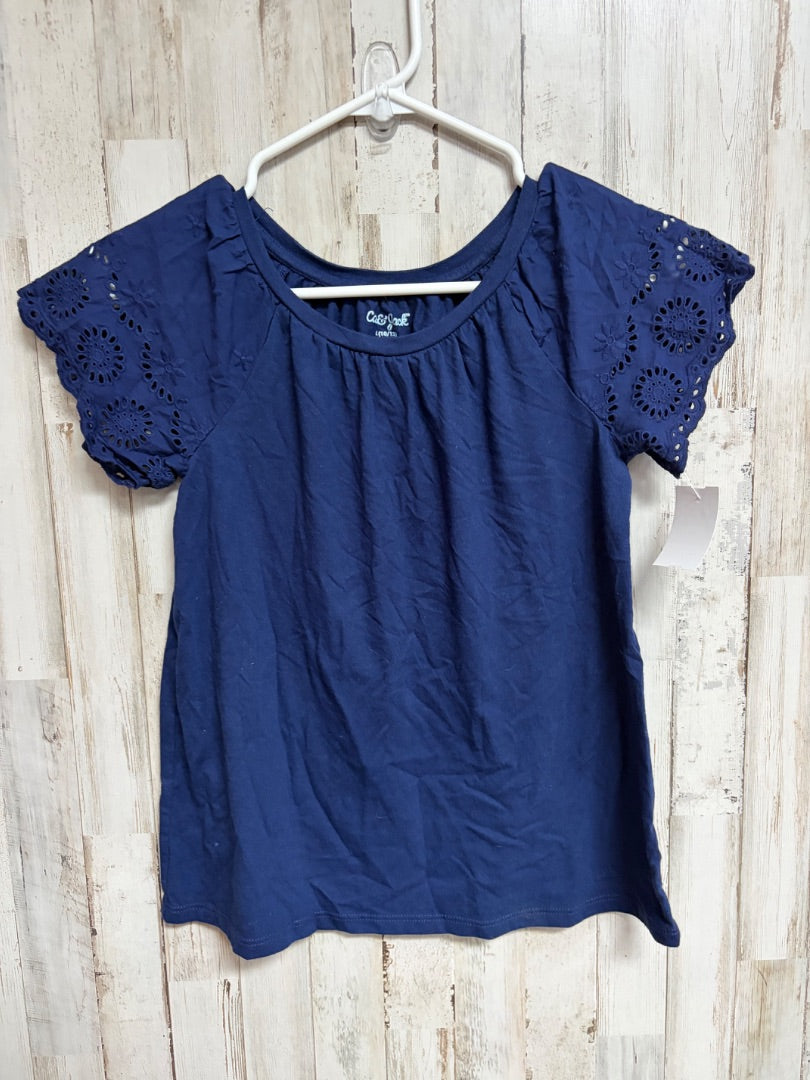 NAVY CAT & JACK EYELIT SLEEVE TEE, GIRL 10/12