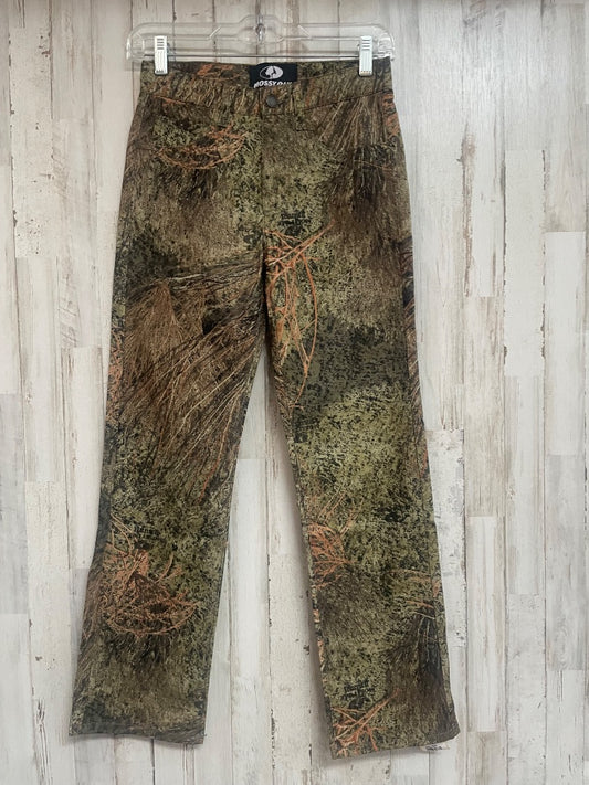 GREEN MOSSY OAK CAMO PANT, BOYS 12