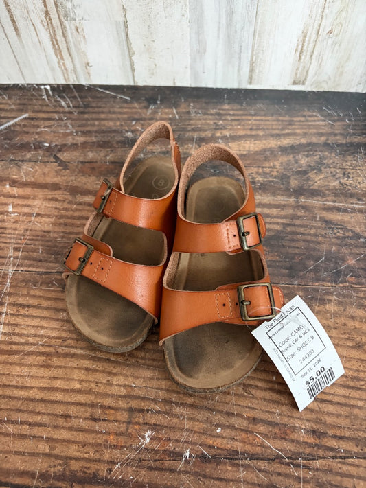 CAMEL CAT & JACK VELCRO DOUBLE STRAP SANDALS, SHOES 8