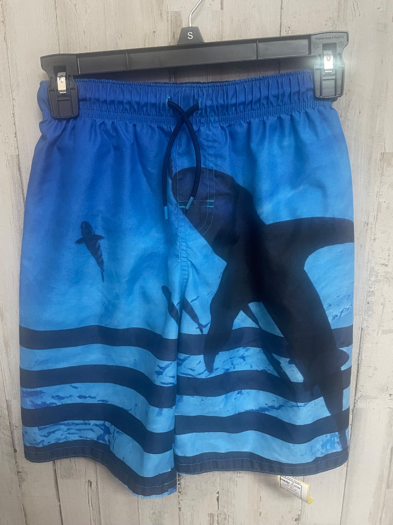 BLUE CARIBBEAN JOE SHARK SWIM, BOYS 10/12
