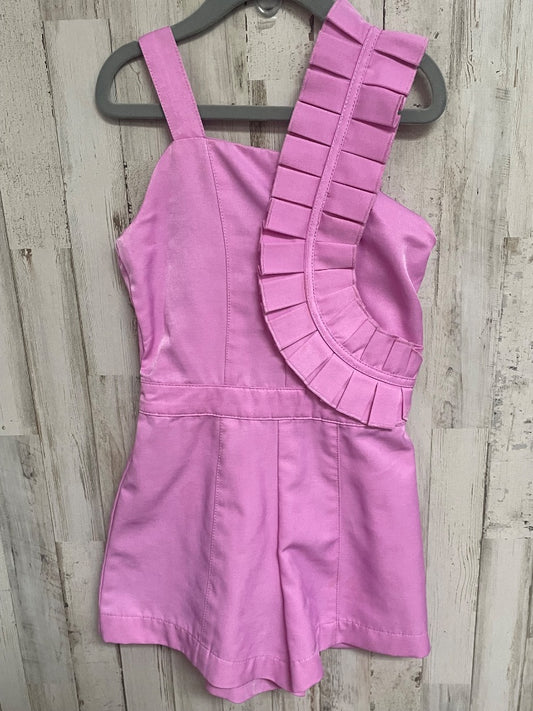 PURPLE HABITUAL RUFFLE ROMPER, GIRL 7/8