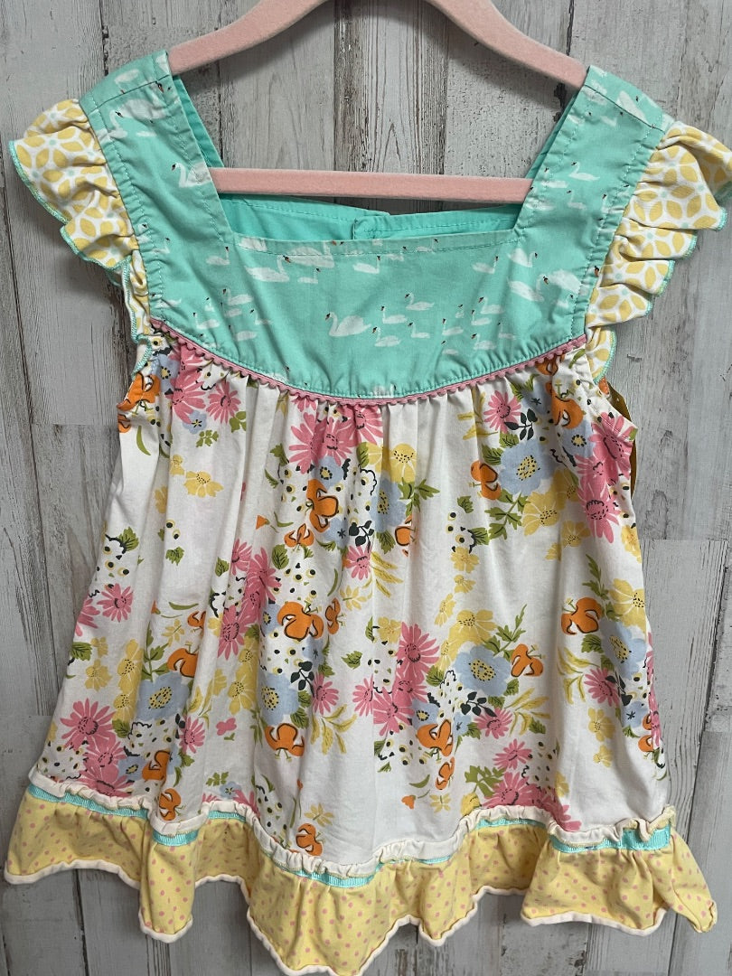 YELLOW MATILDA JANE FLORAL SWAN PRINT TUNIC, GIRL 8