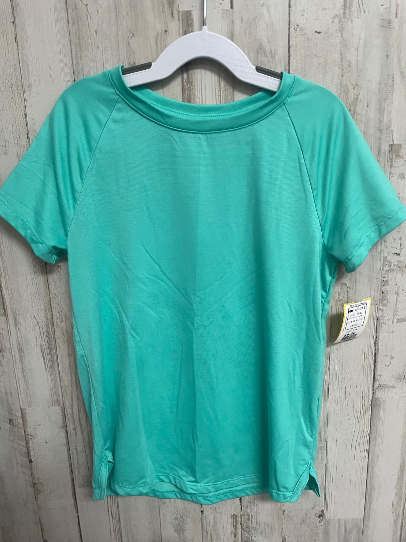 TEAL ATHLETIC WORKS DRY FIT TEE, GIRL 7/8
