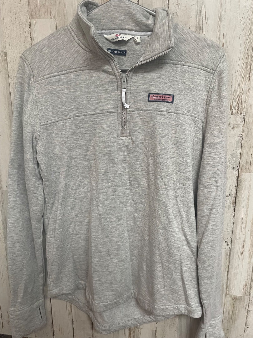 GREY VINEYARD VINES HALF ZIP PULLOVER, LADIES S