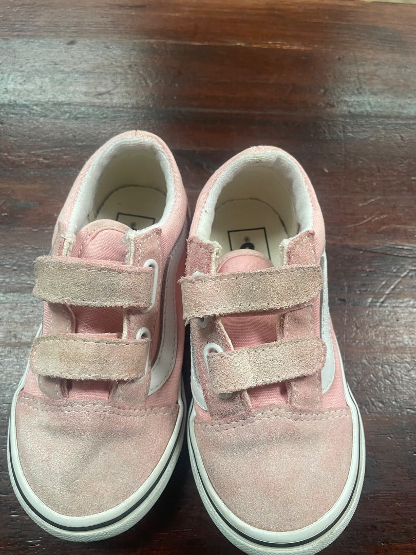 PINK VANS DOUBLE VELCRO SNEAKERS, SHOES 9