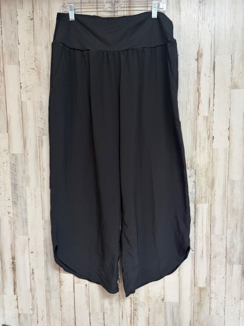 BLACK HALARA WIDE LEG PANTS, LADIES XL