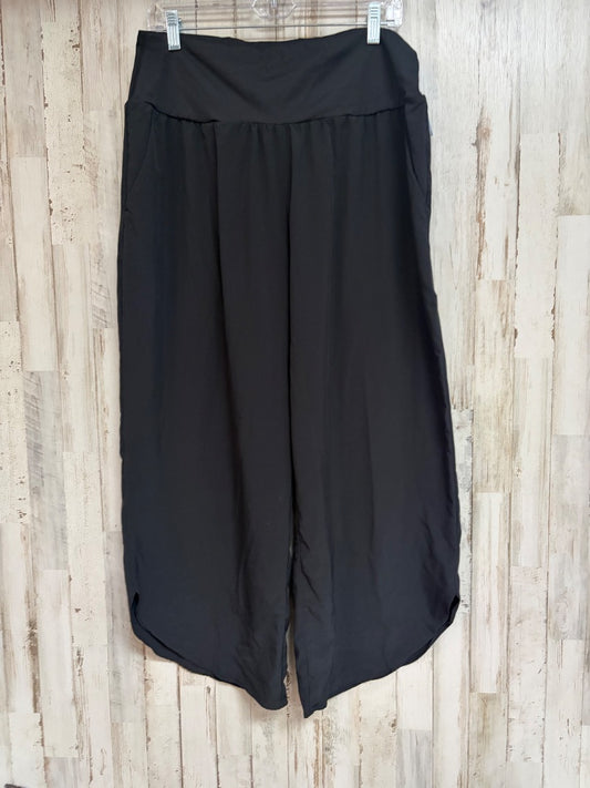 BLACK HALARA WIDE LEG PANTS, LADIES XL