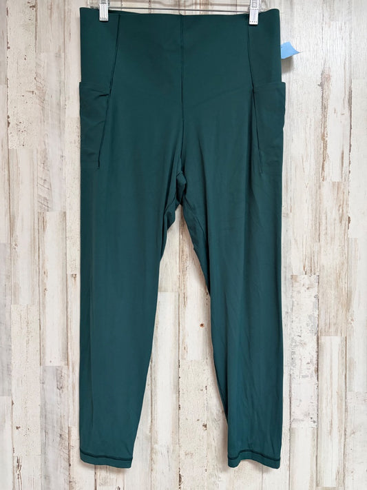 DRK GREEN AERIE POCKET LEGGINGS, LADIES XL