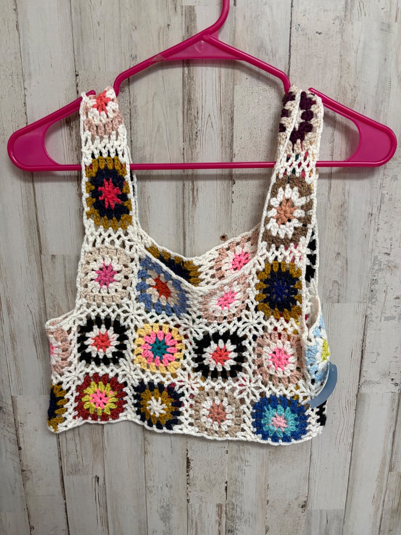 CREAM SHEIN CROCHET TANK, LADIES O/S