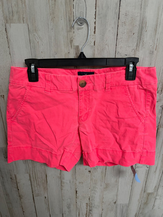 NEON PINK AMERICAN EAGLE SZ6 SHORTS, LADIES M