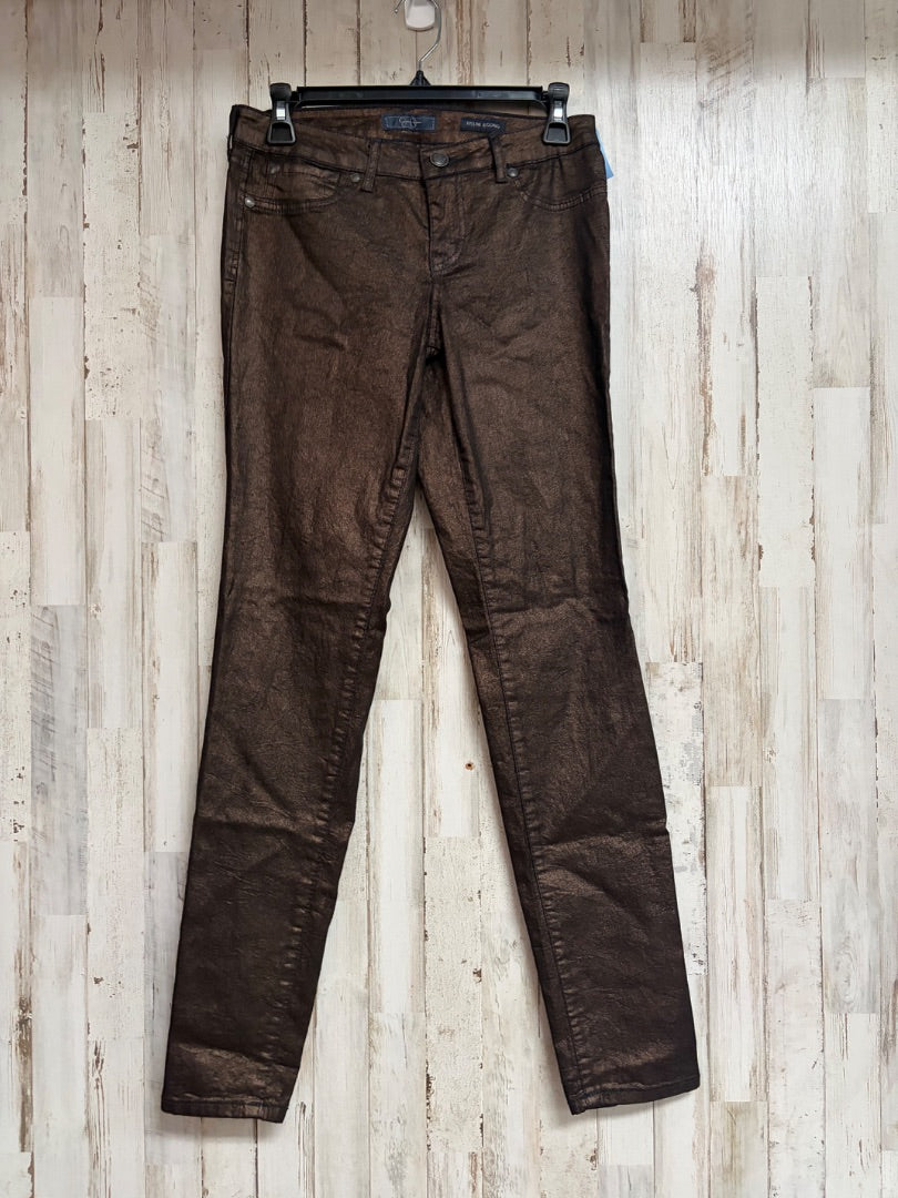 BLACK/GOLD JESSICA SIMPSON SZ29 JEGGINGS, LADIES M