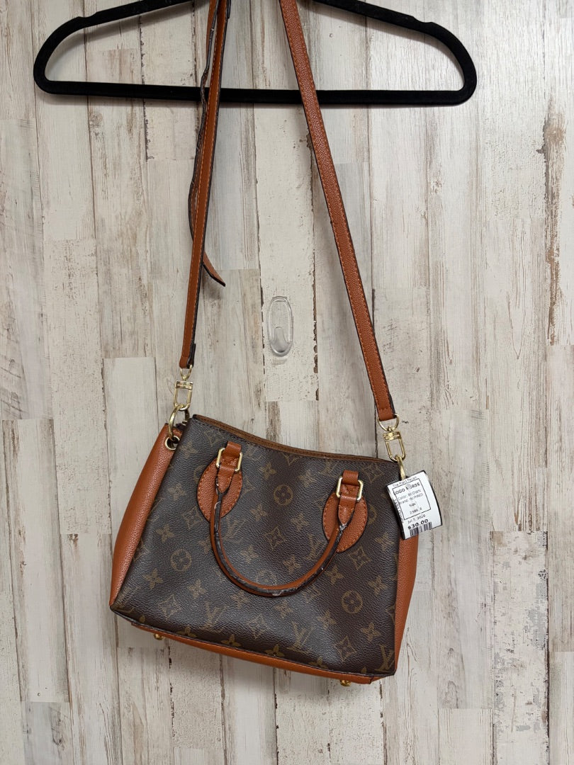 BROWN INSPIRED LOGO PURSE