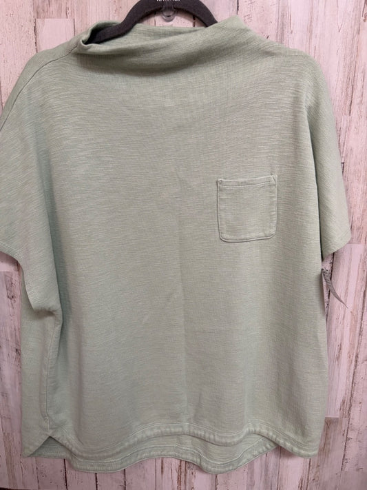 LIGHT GREEN CHICOS KNIT POCKET TOP, LADIES L