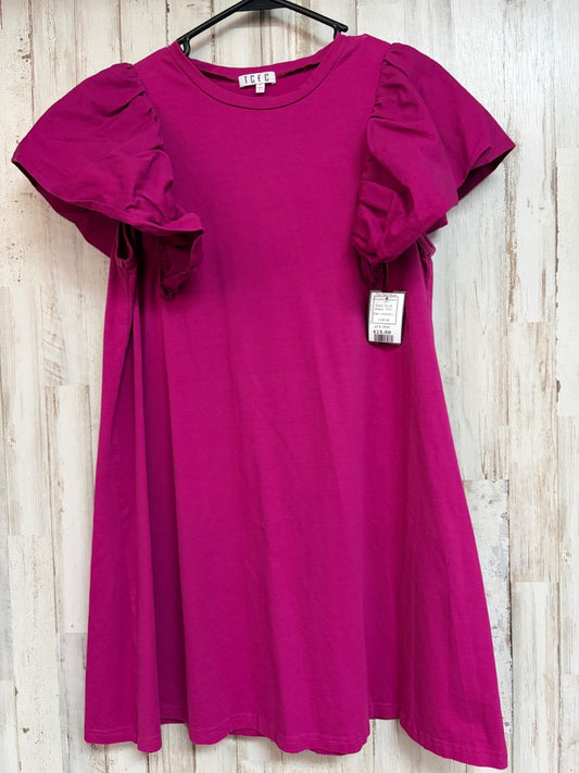 PLUM TCEC PUFF SLEEVE TSHIRT DRESS, LADIES L