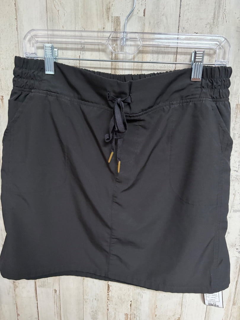 BLACK MARIKO DRY FIT ELASTIC SKORT, LADIES L