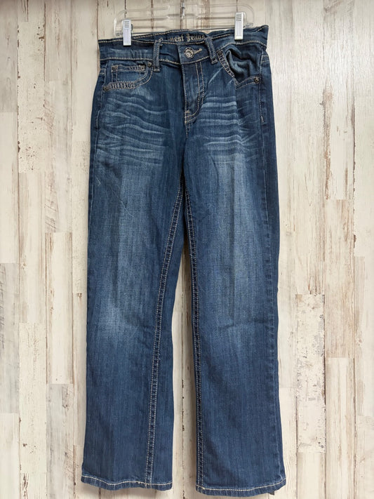ACID WASHED DENIM REQUEST BOOTCUT JEANS, BOY 12