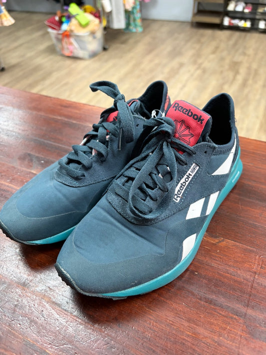 TEAL REEBOK SNEAKERS, SHOES A7.5
