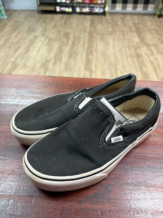 BLACK VANS SLIP ONS, SHOES A6