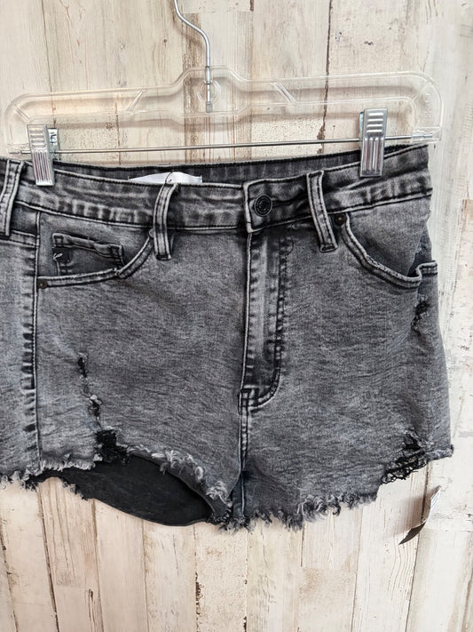 BLACK KANCAN DISTRESS SHORTS, LADIES L