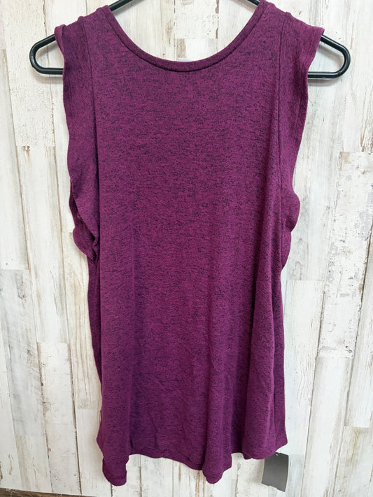 MAROON OLD NAVY HEATHERED KNIT TANK, LADIES S