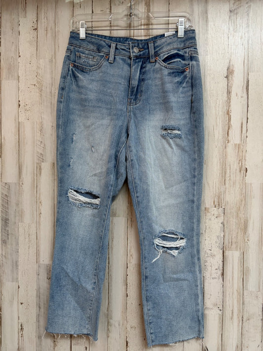DENIM TIME & TRU SZ4 HI RISE DISTRESS JEAN, LADIES S