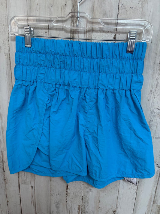 BLUE ZENANA HI WAIST SHORTS, LADIES S