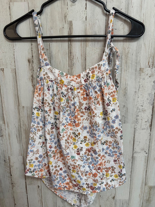 WHITE ANA FLORAL TANK, LADIES S