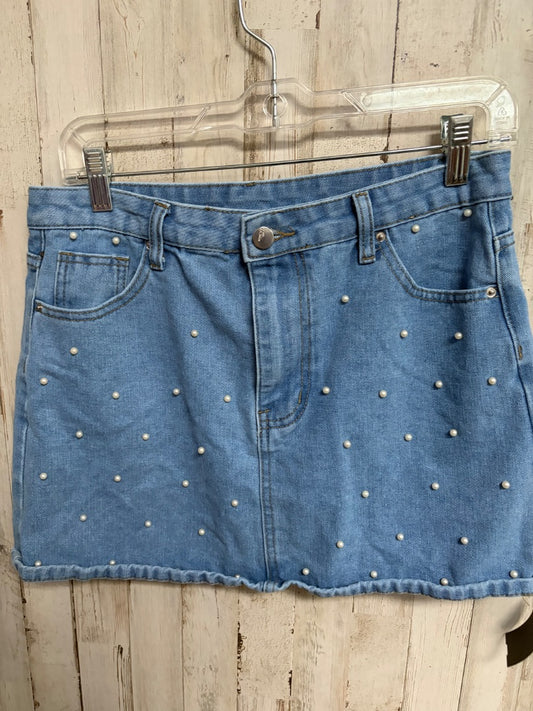 DENIM SHEIN PEARL SKIRT, LADIES M