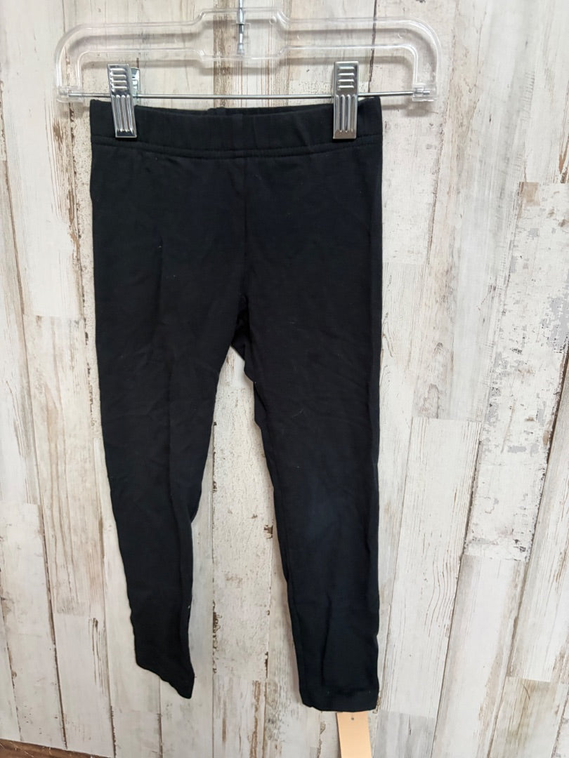 BLACK SIMPLE JOYS COTTON LEGGINGS, GIRL 5T